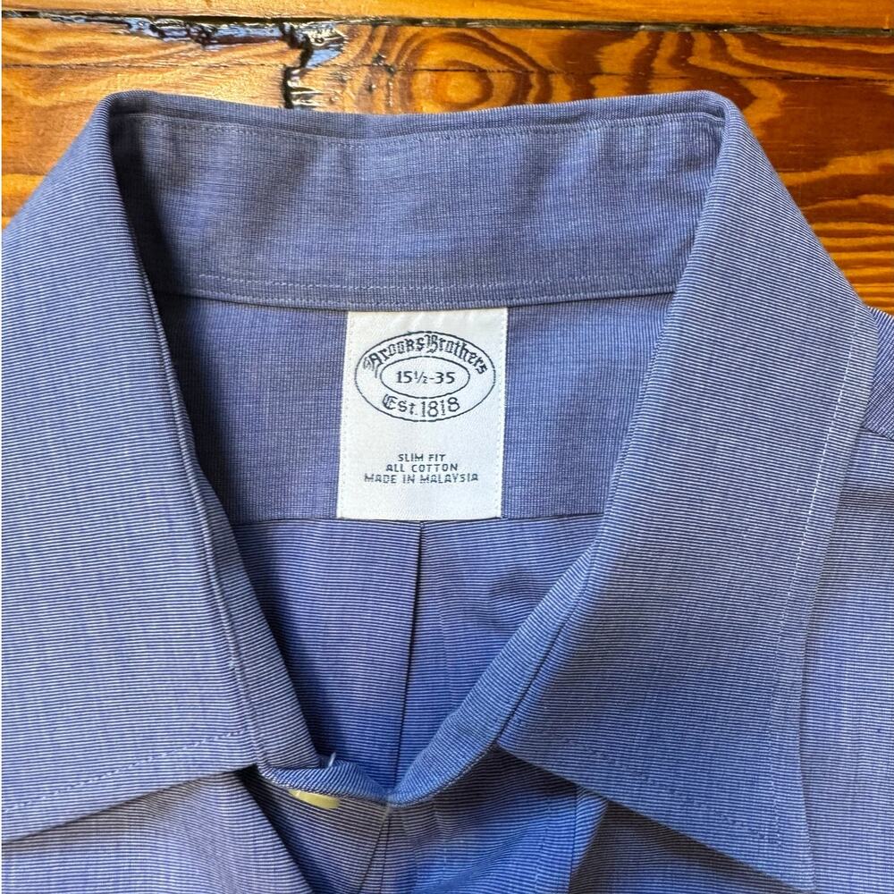 Brooks Brothers Blue Point Collar Shirt